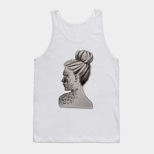 Personality is like a fingerprint HANDMADE ART DRAWING Tank Top